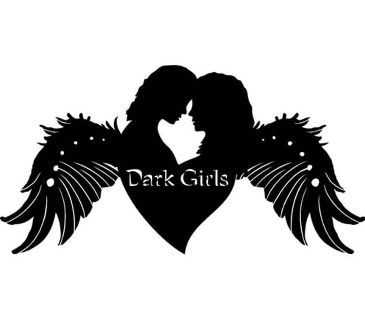 Dark Girls женская футболка с коротким рукавом (цвет: серый меланж)
