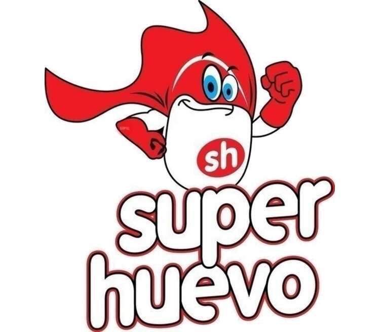 Super huevo детская футболка с коротким рукавом (цвет: белый) .