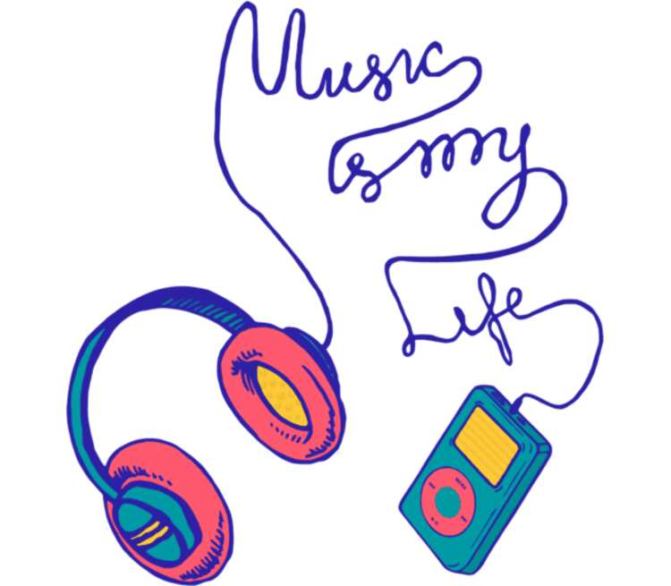 Музыка моя жизнь - Music is my life детская футболка с коротким рукавом (цв...