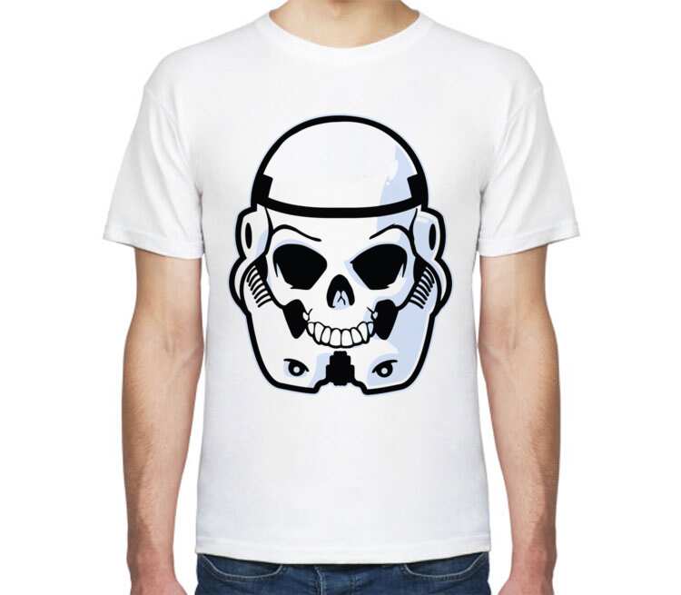 Skull Trooper мужская футболка с коротким рукавом (цвет: белый) .