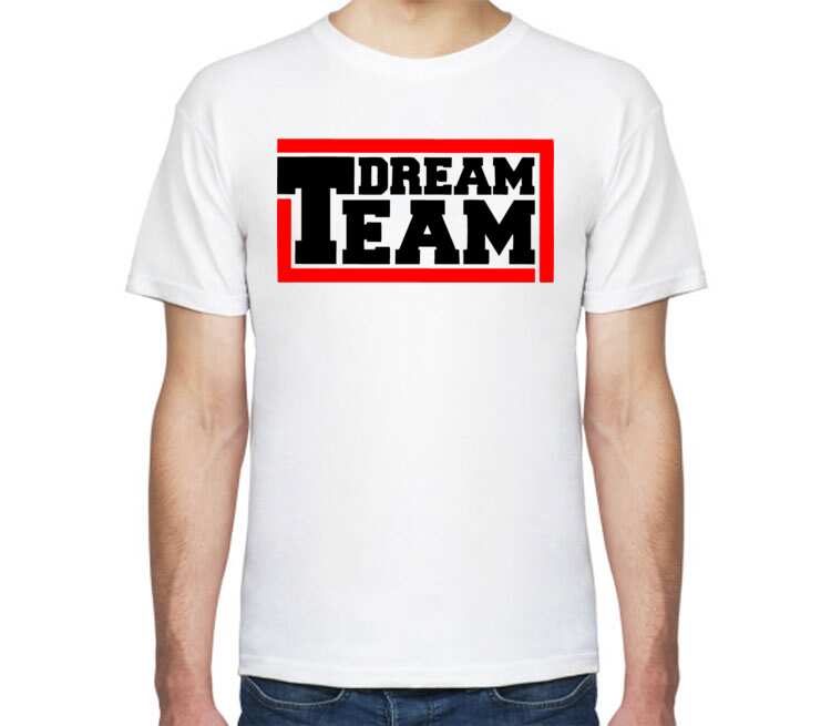 Dream team - команда мечты мужская футболка с коротким рукавом (цвет: белый...