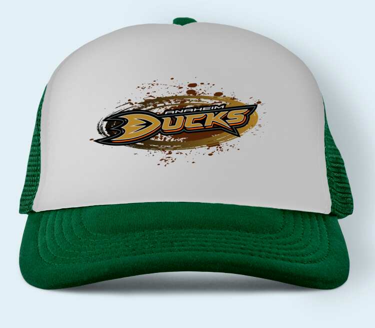 Анахайм Дакс (Anaheim Ducks) бейсболка (цвет: зеленый) .