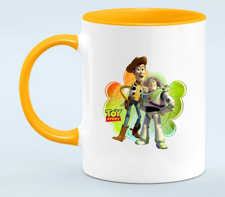 Баз Лайтер и Шериф Вуди - История игрушек (Toy Story) кружка двухцветная (ц...