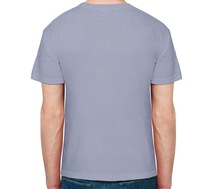 Не уверен, не подходи мужская футболка с коротким рукавом (цвет: голубой меланж)