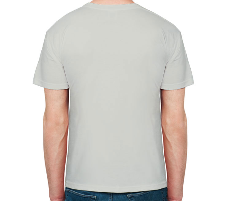 Free Rider No Club мужская футболка с коротким рукавом (цвет: серебро)