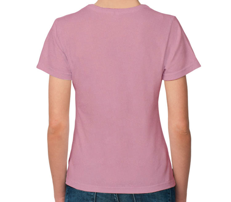 За рулем я богиня женская футболка с коротким рукавом (цвет: розовый меланж)