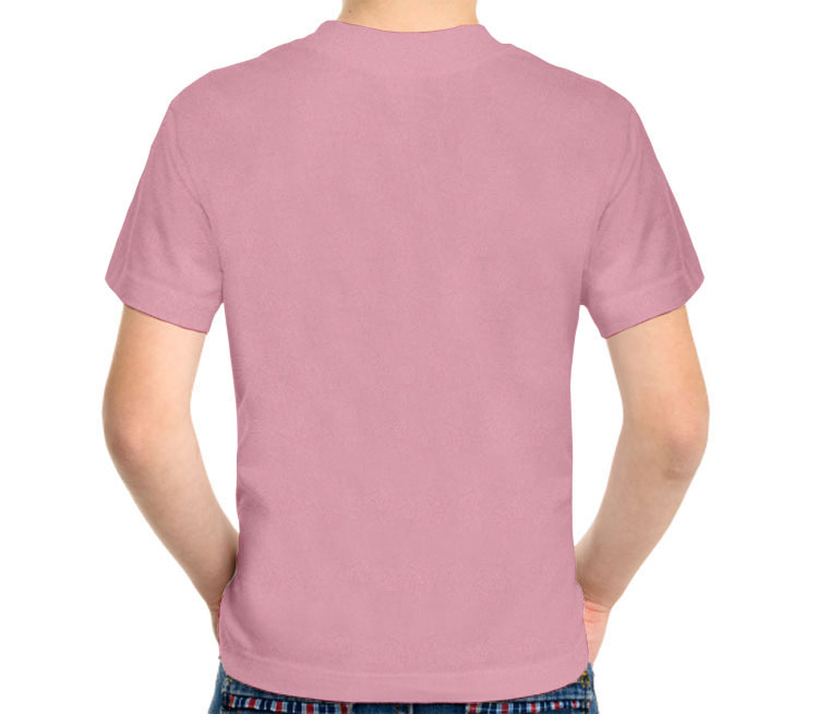Бегемотик детская футболка с коротким рукавом (цвет: розовый меланж)